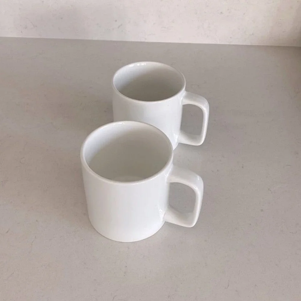 OXFORD White Classic Mug Set - 340cc (Set of 2)